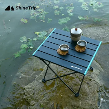 Mountain Fun kültéri hordozható alumínium összecsukható asztal kemping bódé asztal többcélú piknik grill alumínium asztal