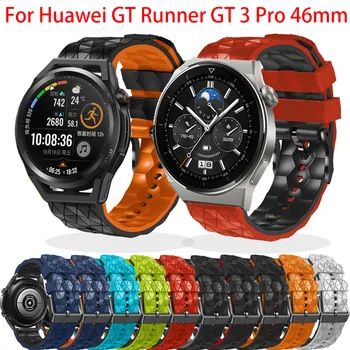 szilikon csuklópánt 22mm Huawei Watch GT3 Pro GT Runner 46mm SmartWatch kiegészítőkhöz GT3 GT2 46mm sportszíj karkötő Correa