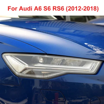 Autó fényszóró védőfólia Fényszóró helyreállítás átlátszó fekete TPU matrica Audi A6 C7 4G S6 RS6 2012-2018 tartozékokhoz
